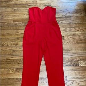 Red jumpsuit